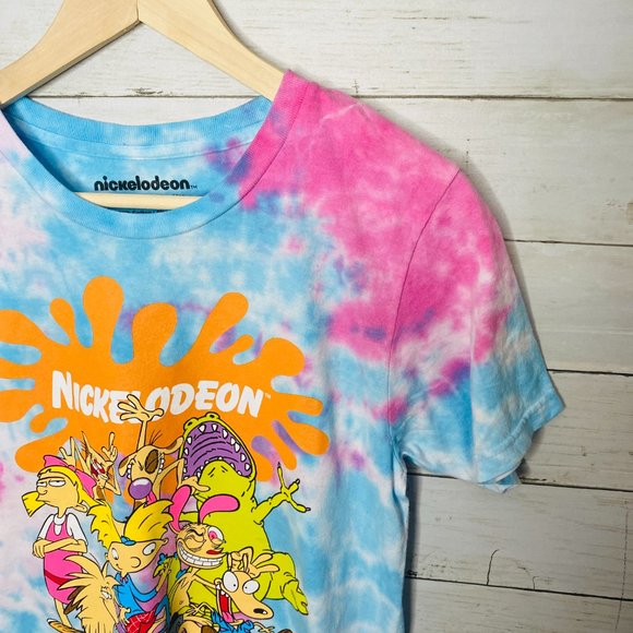 Nickelodeon Tie Dye Crop Top Tee Medium NWOT - Picture 5 of 6